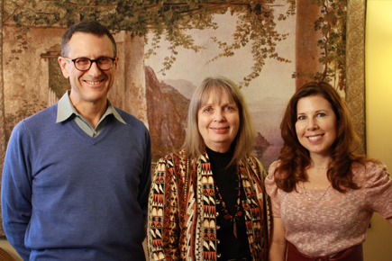An indoor picture of Melanie, Stephen and Judy of Middle Way Health